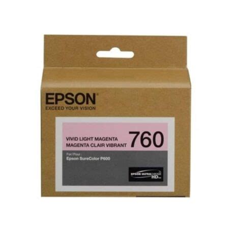 Epson 760 Vivid Light Magenta Ink Cartridge Inkwell Cartridges Toner