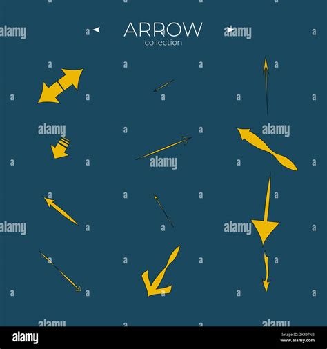 Vector Arrow Icons Colorful Comic Arrow Abstract Minimalistic