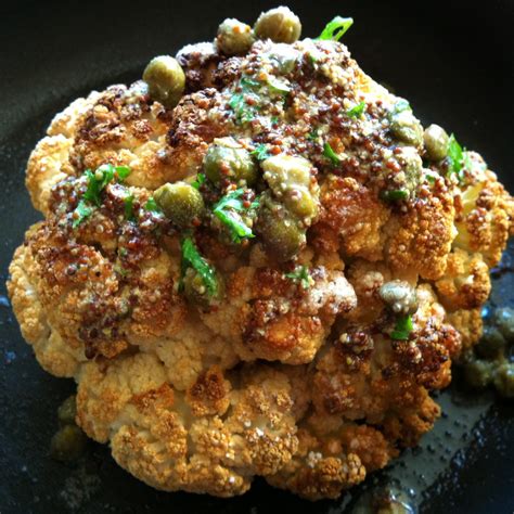 Neil Perry S Whole Roasted Cauliflower With Lemon And Mustard Laws Of