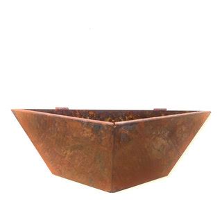 Wall and Trellis Corten Steel Planters - Industrial - Outdoor Pots And ...