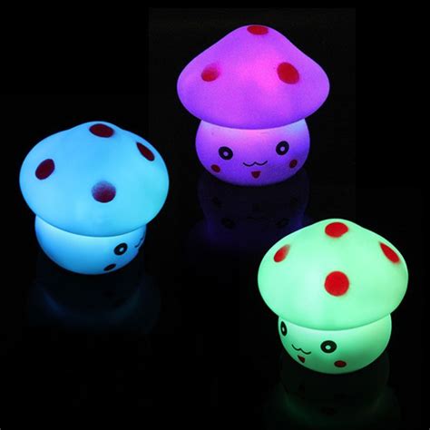 Colorful Changing Colors Novelty Led Mushroom Lamp Night Light