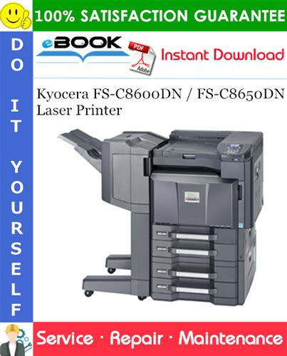 Kyocera Fs C Dn Fs C Dn Laser Printer Service Repair Manual