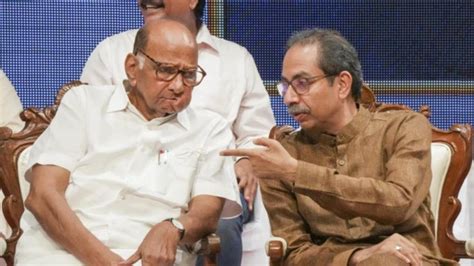 Uddhav Thackeray Meets Sharad Pawar At His Mumbai Home