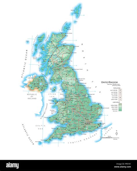 Map Of The United Kingdom Stock Photo Alamy