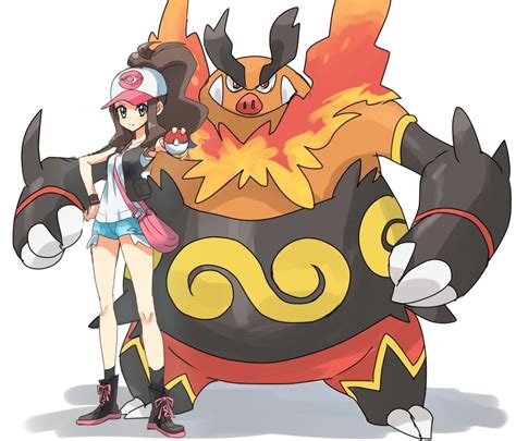 Hilda And Emboar Pokemon And More Drawn By Asamaru Danbooru