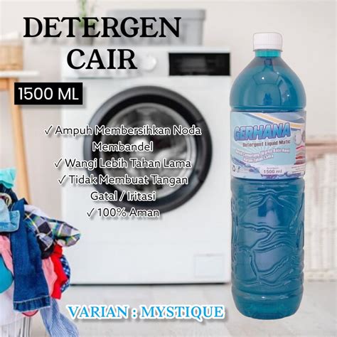 Jual Detergen Cair 1 5Liter Down Mistic Ditergen Cair 1500ml Sabun Cuci