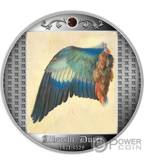 Wing Of A European Roller Albrecht D Rer Monnaie Argent Francs