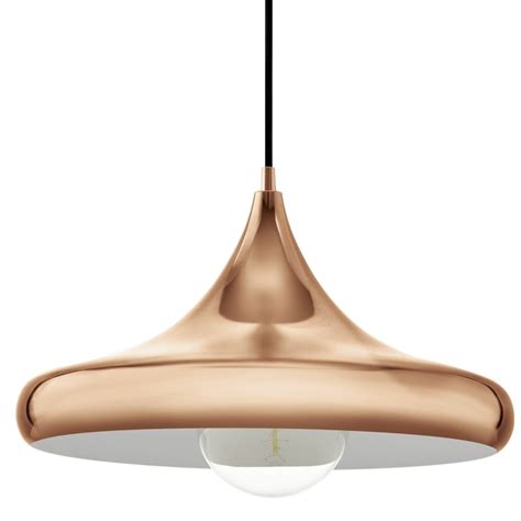 Eglo 94742 Coretto 2 Large Polished Copper Pendant Light