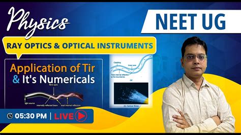 Ray Optics Application Of Tir And Its Numericals Neet 2024 Zafar Sir Youtube