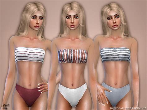 The Sims Resource Bandeau Top Bikini