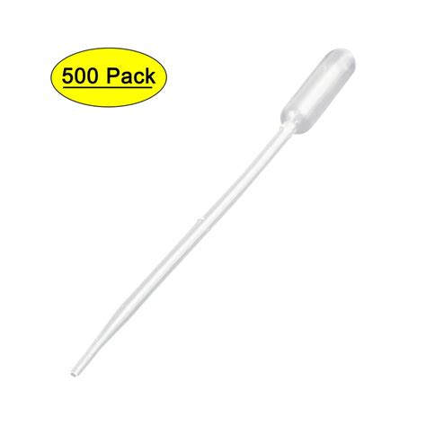 Plastic Disposable Eye Dropper Squeeze Type Graduated Pipettes 05ml