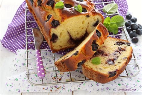 Plumcake Ai Mirtilli Con Mirtilli E Confettura Ricettedelcuore