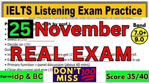 November Ielts Exam Evening Slot Answers And Review November