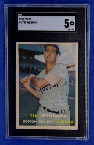 Sgc Topps Ted Williams Boston Red Sox Hof Ebay