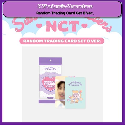 Nct X Sanrio Characters Random Trading Card Set B Ver Shopee