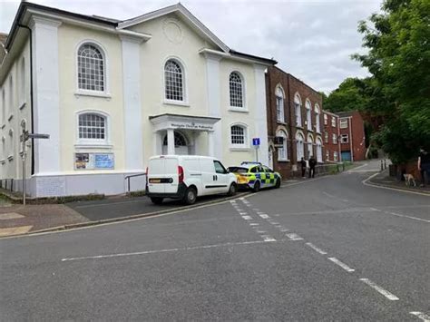 Live Police Cordon Off Road In Exeter City Centre Devon Live