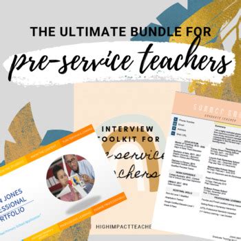 The Pre-Service Teacher BUNDLE (TOOLKIT, PORTFOLIO, RESUME & COVER LETTER)