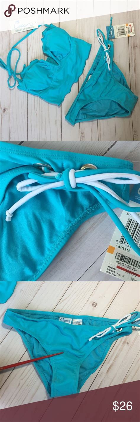 Nwt California Waves Blue Bikini Blue Bikini Bikinis Bikini California