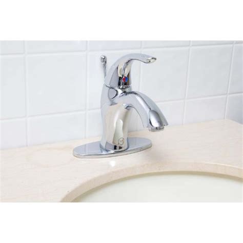 Wolverine Brass 85271 Finale Single Handle Single Hole Mount Bathroom Faucet Less Pop Up Chrome