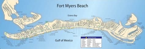 Map Of Fort Myers Beach Dehazelmuis Estero Beach Florida Map