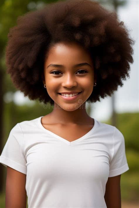 Captivating Portrait Of A Beautiful African Girl With Stunning Features