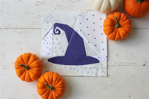 Witch S Hat Foundation Paper Pieced Fpp Quilt Block Etsy Mini Quilt