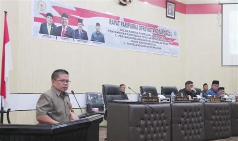 Dprd Kotamobagu Terima Draft Ranperda Lpj Apbd Tahun Anggaran