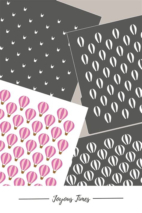 Digital STENCIL Hot Air Balloon Stencil Balloon SVG Cookie Stencil SVG Balloon Polymer Clay