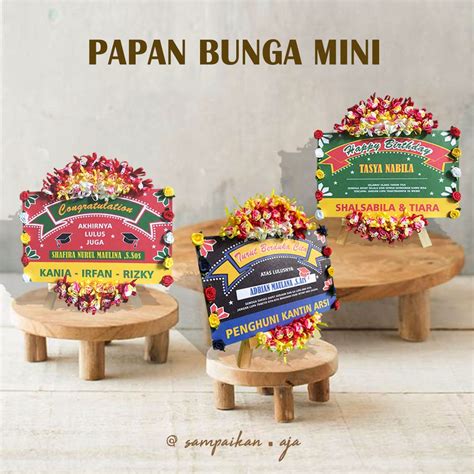 Jual PAPAN BUNGA MINI Fully Customize Hadiah Wisuda Kado Ulang