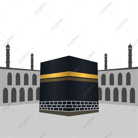 O Design Da Imagem Do Vetor De Kaaba Do Lugar Sagrado Png Piedosos