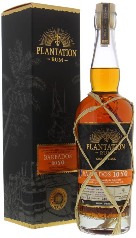 Plantation Rum 10 Years Old West Indies Rum Distillery Cask 13 485 Nv