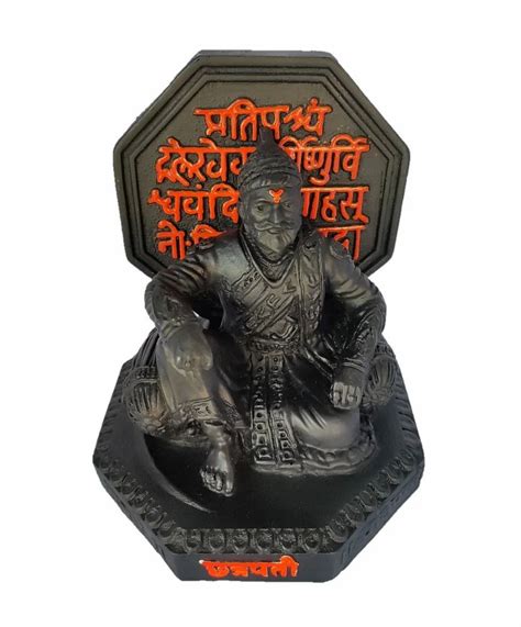 Fiber Black Chhatrapati Shivaji Maharaj Statue For Decoration At Rs