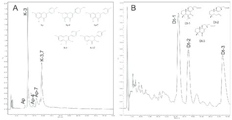 Chemical Structures And Hplc Chromatograms At 350 Nm Of Flavonoids A Download Scientific