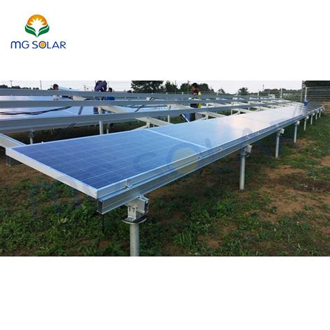 Customize Aluminum Solar Mounting Brackets Ground Solar Racking China