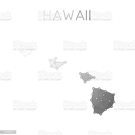 Hawaii Polygonal Vector Map Stock Illustration Download Image Now