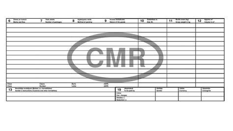 CMR Dokument A ES Logistics