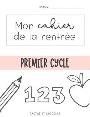 Calam O Cahier De La Rentr E Er Cycle