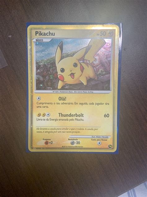 Pokemon Card World Collection Portuguese Pikachu Pw Holo Promo