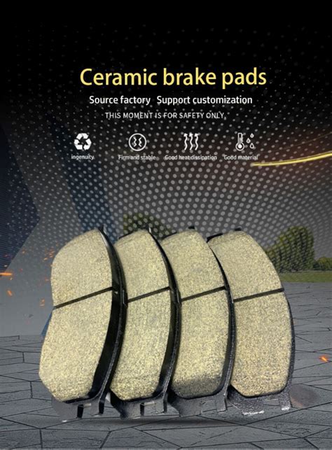 Wholesale Auto Car Parts Front Axle Different Materials Disc Brake Pads