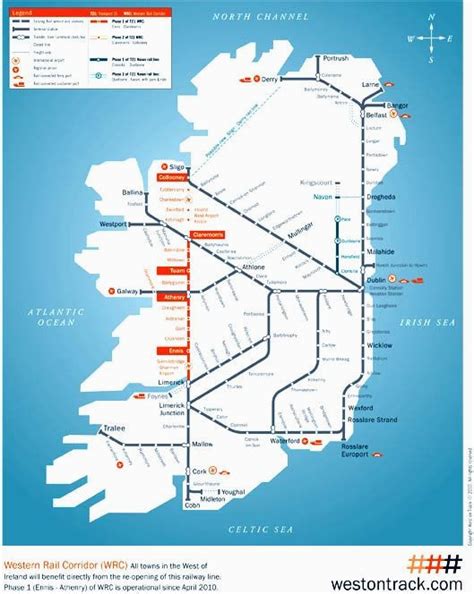 Ireland Rail Map