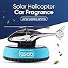 Asab Helicopter Solar Powered Car Air Freshener Rotation Aromatherapy