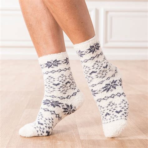 Chaussettes Cocoon Jacquard Thermolactyl Gris Damart La Redoute