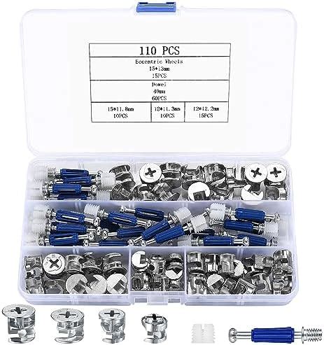 Keadic Pcs Furniture Connecting Cam Lock Fittings Assortment Kit