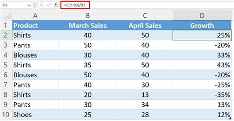 How To Use The Percentage Formula In Excel Ionos Uk