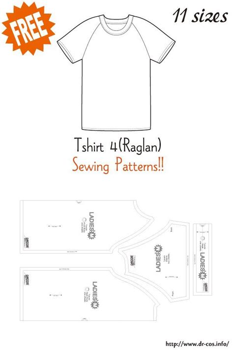 T Shirt 4 Raglan Free Sewing Patterns T Shirt Sewing Pattern