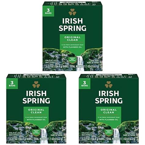 Amazon Irish Spring Deodorant Bar Soap Original Green 11 1