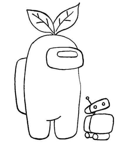 Robot Among Us Coloring Page Turkau