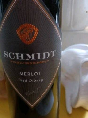 Weingut Schmidt Ried Ölberg Merlot Vivino US