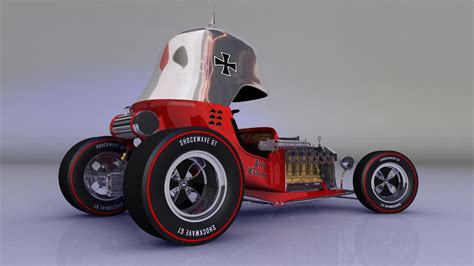 Red Baron Hot Rod Right Rear By Tequilabill On Deviantart