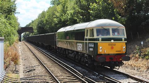 GBRf BR Green 69005 Eastleigh Passes Frant Working 4Y19 29 7 22